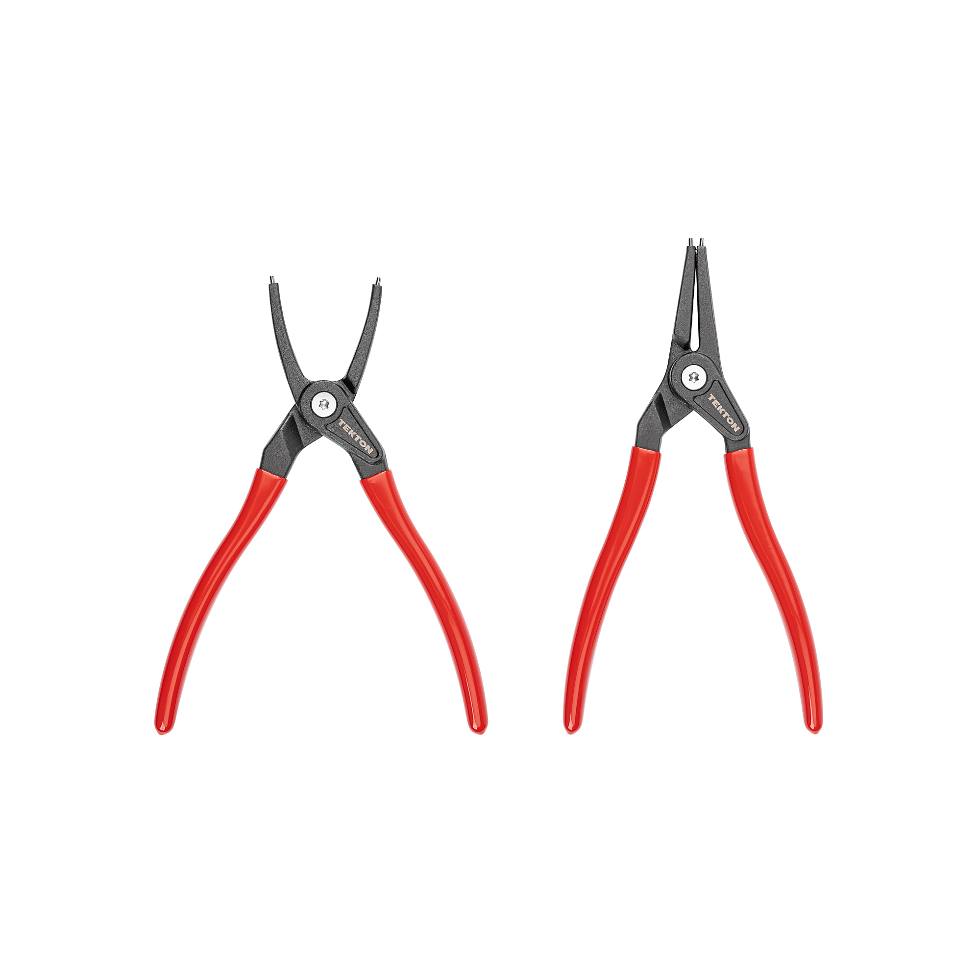 TEKTON 9 Inch Internal and External Retaining Ring Pliers Set, 2-Piece (0.090 in. Tips) | PRR90018